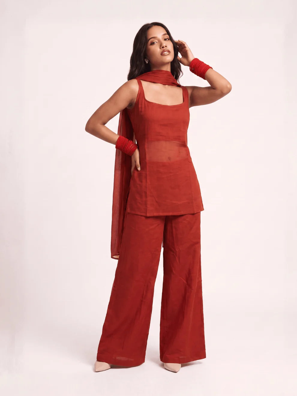 Gulaab Mul Dupatta Set